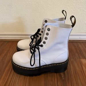 Dr. Martens White 1460 Pascal Max Boots US8 Women